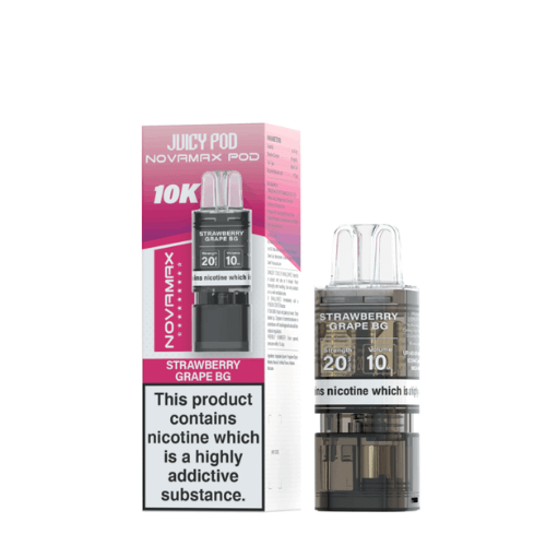 Buy Bulk Juicy Pod NOVAMAX 10K Prefilled Pod - Box of 5 - Vape Wholesale Mcr