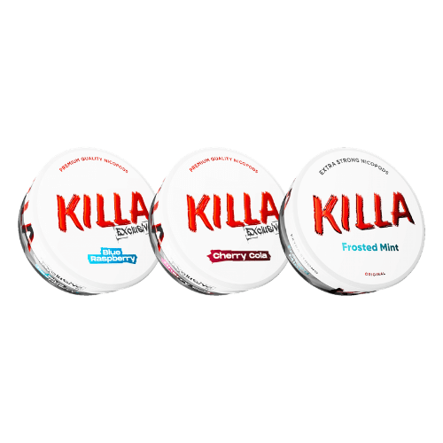 Buy Bulk Killa Nicotine Pouches Snuss/Nicopods - Pack of 10 - Vape Wholesale Mcr