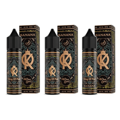 Buy Bulk KING OF POD E-Liquid 0mg 40ML No Nicotine - Vape Wholesale Mcr