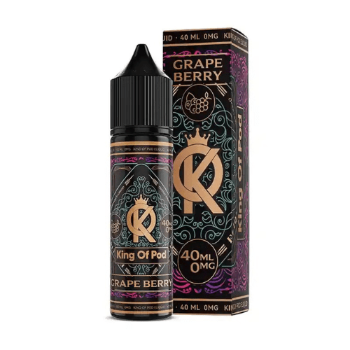 Buy Bulk KING OF POD E-Liquid 0mg 40ML No Nicotine - Vape Wholesale Mcr