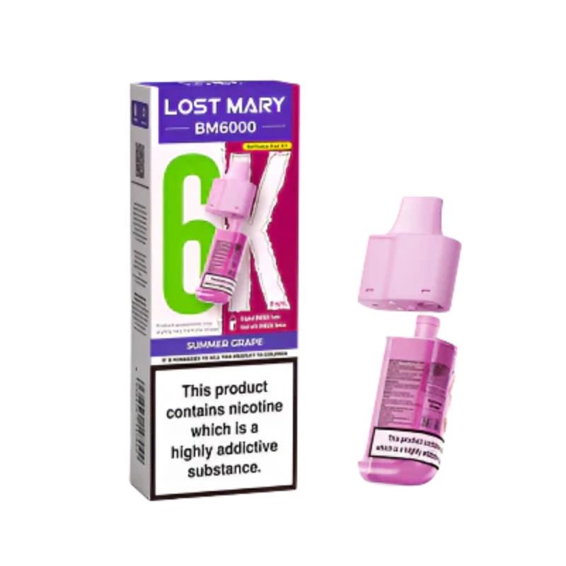Buy Bulk Lost Mary BM6000 Prefilled Pods - Pack of 5 (Ban Proof) - Vape Wholesale Mcr