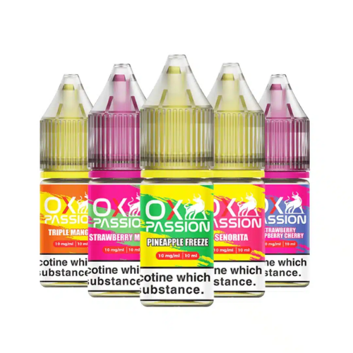 Buy Bulk Oxva OX Passion Nic Salt 10ml E - liquids Box of 10 - Vape Wholesale Mcr