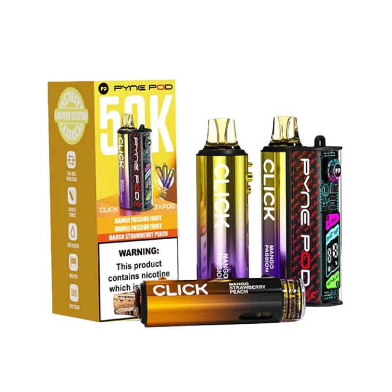 Buy Bulk Pyne Pod Click 50000 Puffs Prefilled Pod Kit - Pack of 5 (Ban Proof) - Vape Wholesale Mcr