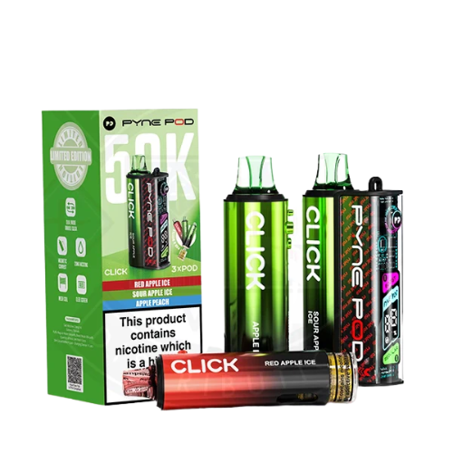 Buy Bulk Pyne Pod Click 50000 Puffs Prefilled Pod Kit - Pack of 5 (Ban Proof) - Vape Wholesale Mcr