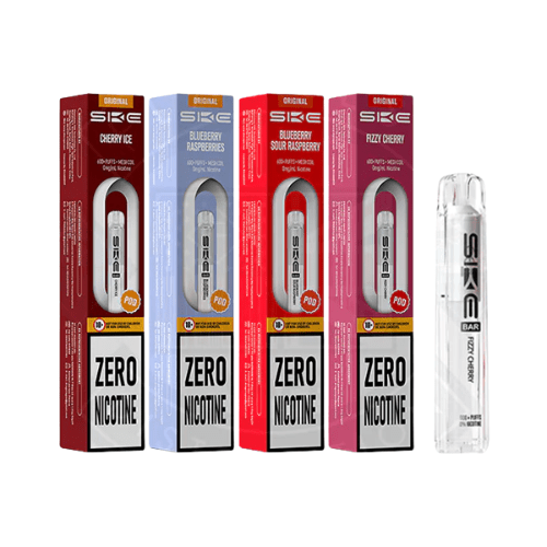 Buy Bulk SKE Bar 600 ZERO NICOTINE Prefilled Pod - Box of 10 - Vape Wholesale Mcr