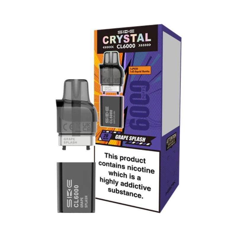Buy Bulk SKE Crystal CL6000 Puffs Pods - Box of 5 - Vape Wholesale Mcr