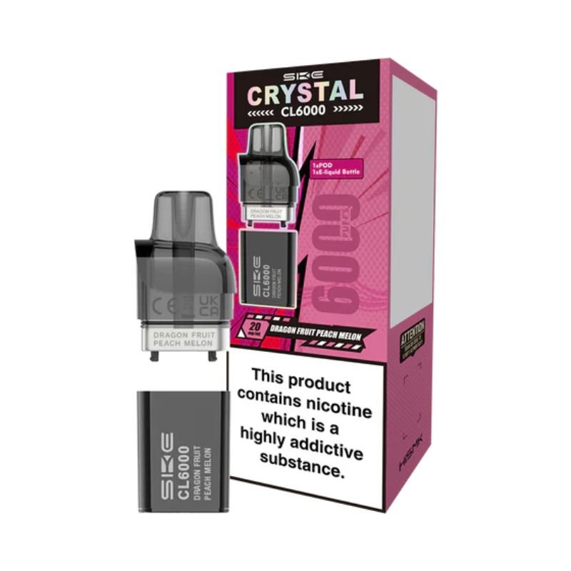 Buy Bulk SKE Crystal CL6000 Puffs Pods - Box of 5 - Vape Wholesale Mcr