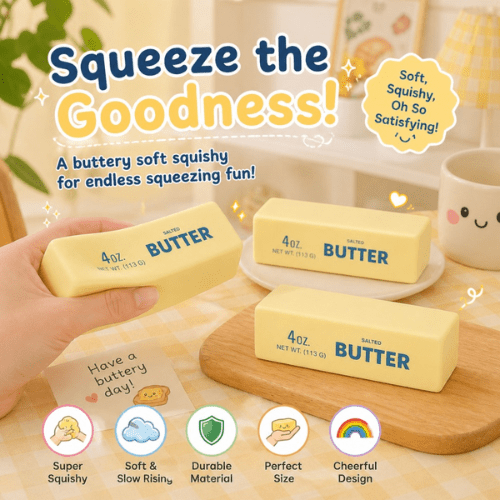 Buy Bulk Stress Free Butter Squishy Toy - Vape Wholesale Mcr
