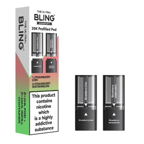 Buy Bulk The Bling Ultra Plus 30k Replacement Pods Pack of 5 - Vape Wholesale Mcr