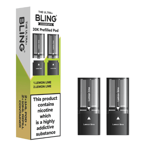 Buy Bulk The Bling Ultra Plus 30k Replacement Pods Pack of 5 - Vape Wholesale Mcr