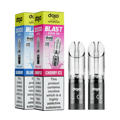 Buy Bulk Vaporesso DOJO BLAST 2000 GO Transparent POD - Pack of 5 - Vape Wholesale Mcr