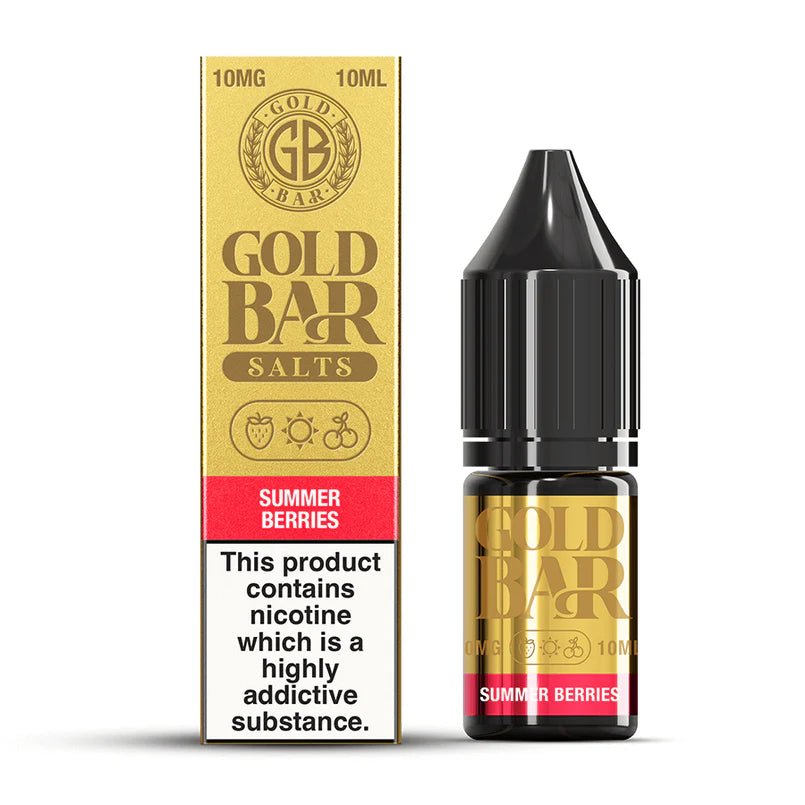 Buy Bulk Gold Bar Nic Salts 10ml E - liquids (Box of 10) - Vape Wholesale Mcr