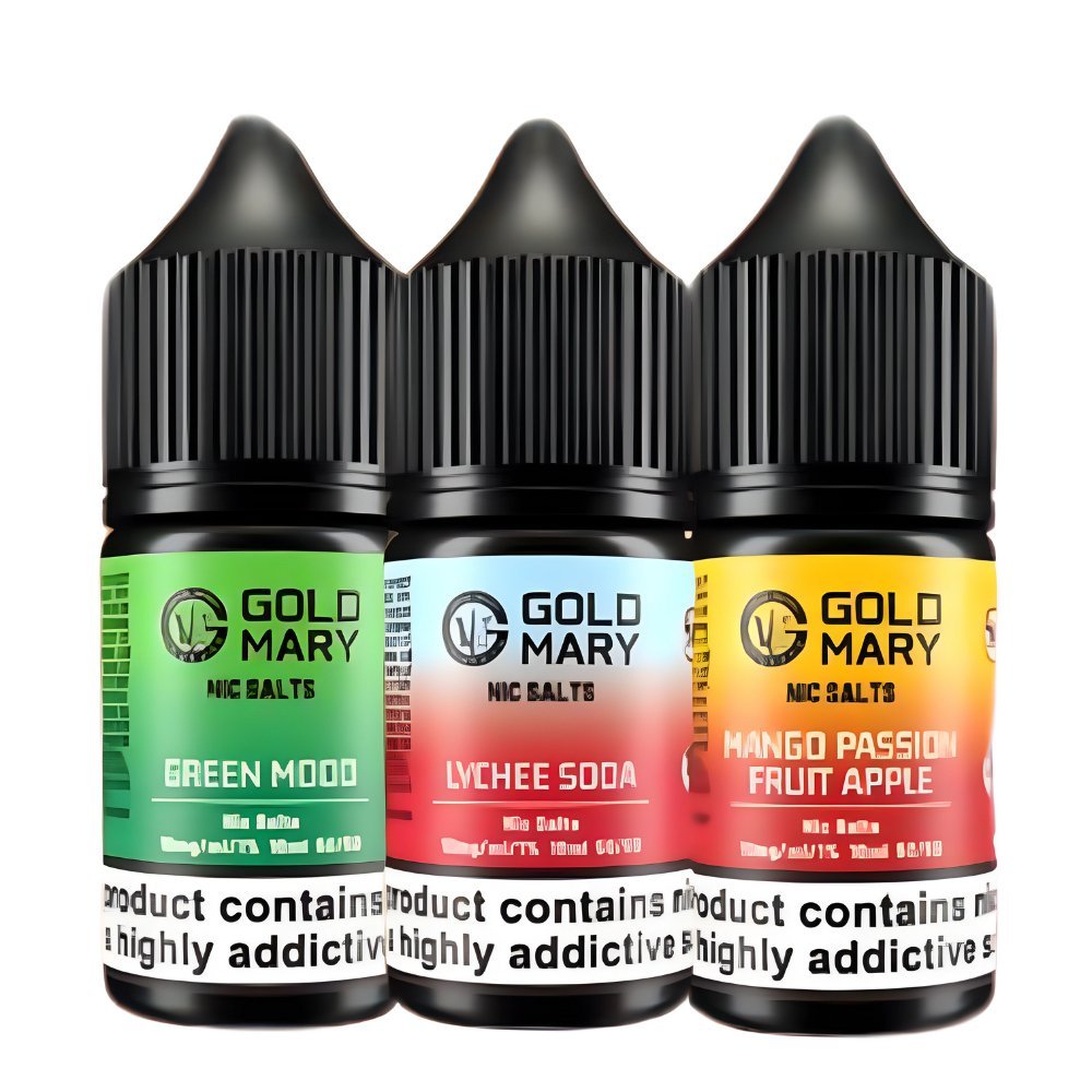 Buy Bulk Gold Mary Nic Salts 10ml E - liquids Box of 10 - Vape Wholesale Mcr