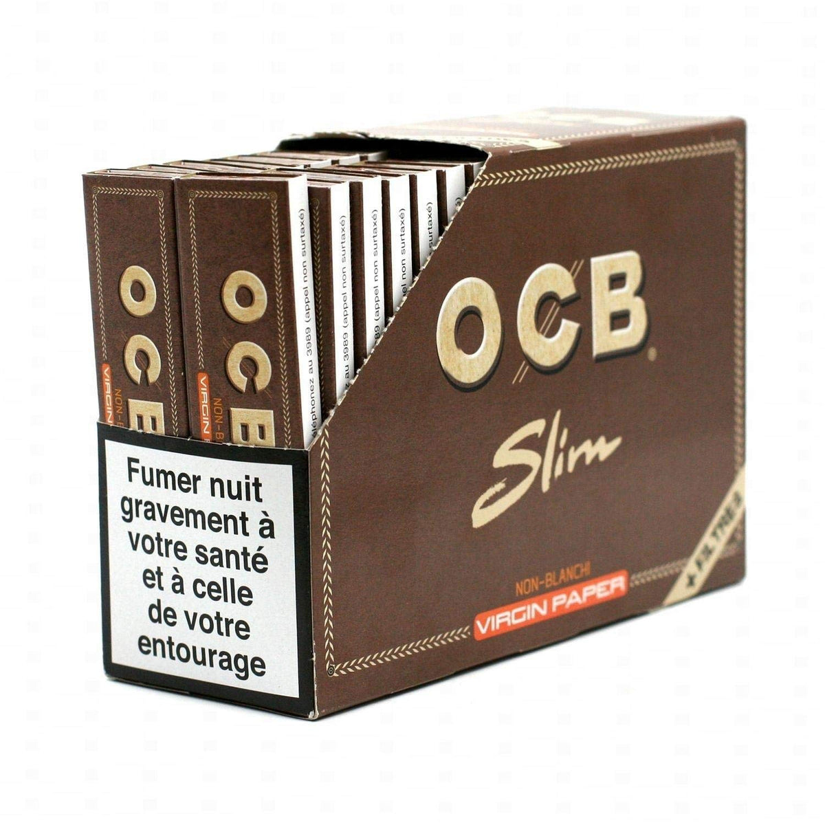 Buy Bulk Ocb Slim Virgin Papers 32 Packs - Vape Wholesale Mcr