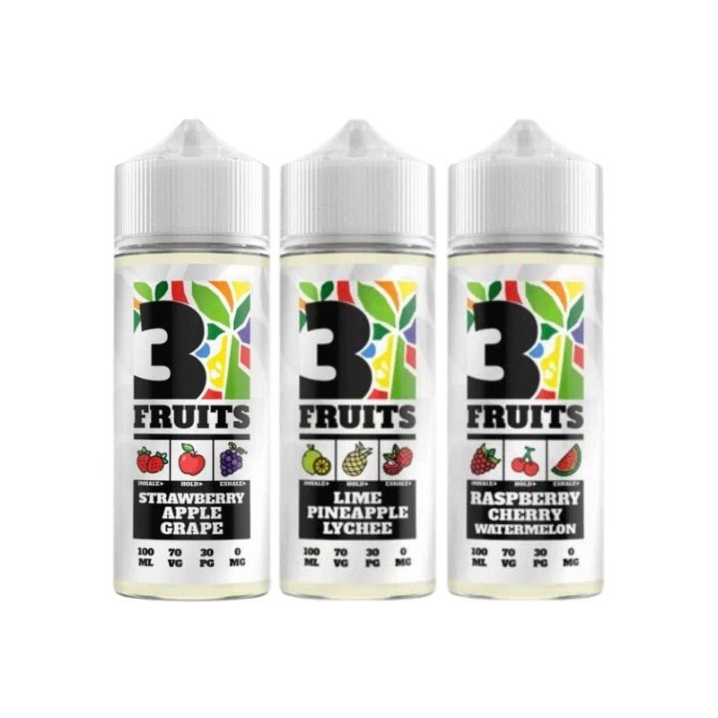 Buy Bulk 3 Fruits 100ml Shortfill - Vape Wholesale Mcr