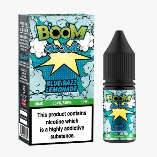 Buy Bulk Boom Nic Salts 10ml E - liquids - Box of 10 - Vape Wholesale Mcr