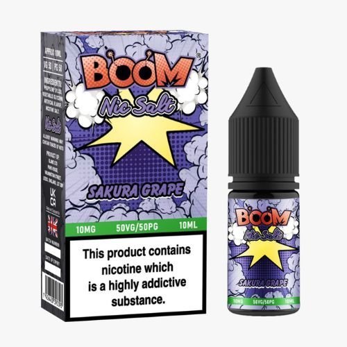 Buy Bulk Boom Nic Salts 10ml E - liquids - Box of 10 - Vape Wholesale Mcr