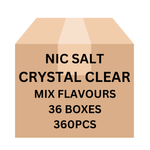 Buy Bulk Crystal Clear Salt Mix Flavours Carton (36 Boxes ) 360pcs - Vape Wholesale Mcr