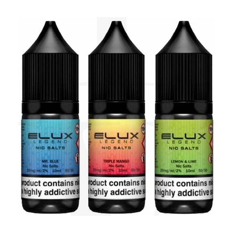 Buy Bulk Elux Nic Salts - 10ml E - liquids - Box of 10 - Vape Wholesale Mcr
