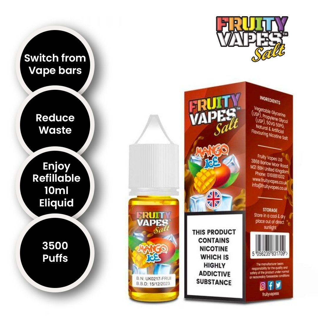 Buy Bulk Fruity Vapes Salt 10ml Nic Salts Box of 10 - Vape Wholesale Mcr