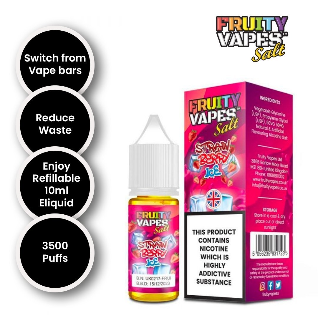 Buy Bulk Fruity Vapes Salt 10ml Nic Salts Box of 10 - Vape Wholesale Mcr