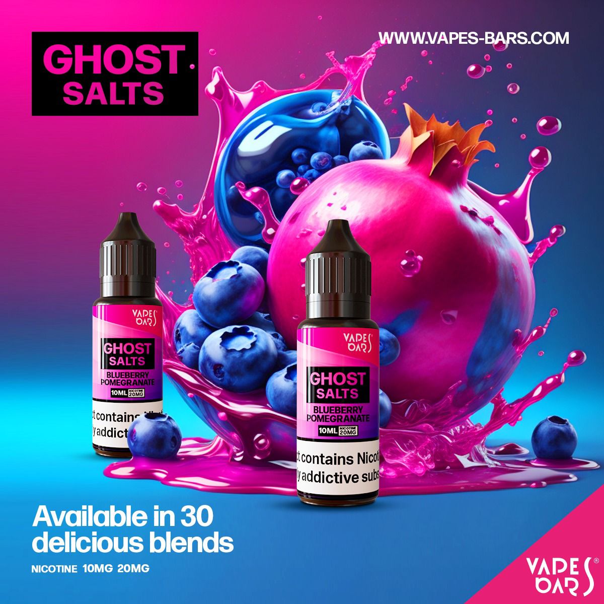 Buy Bulk GHOST 3500 Nic Salts 10ml - Box of 10 - Vape Wholesale Mcr