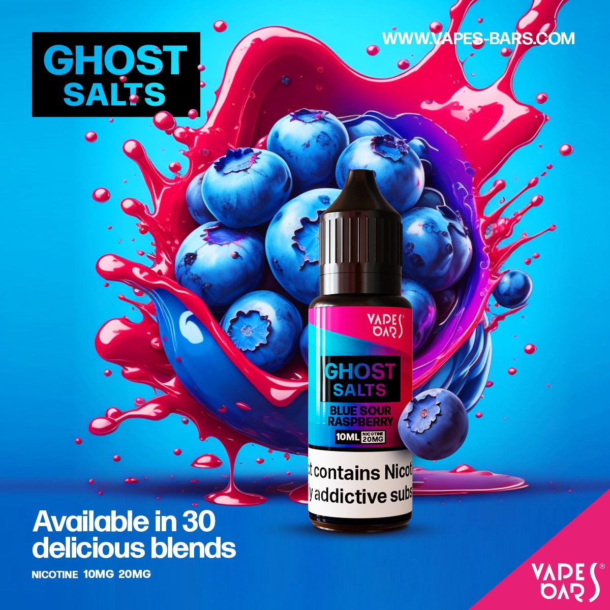 Buy Bulk GHOST 3500 Nic Salts 10ml - Box of 10 - Vape Wholesale Mcr