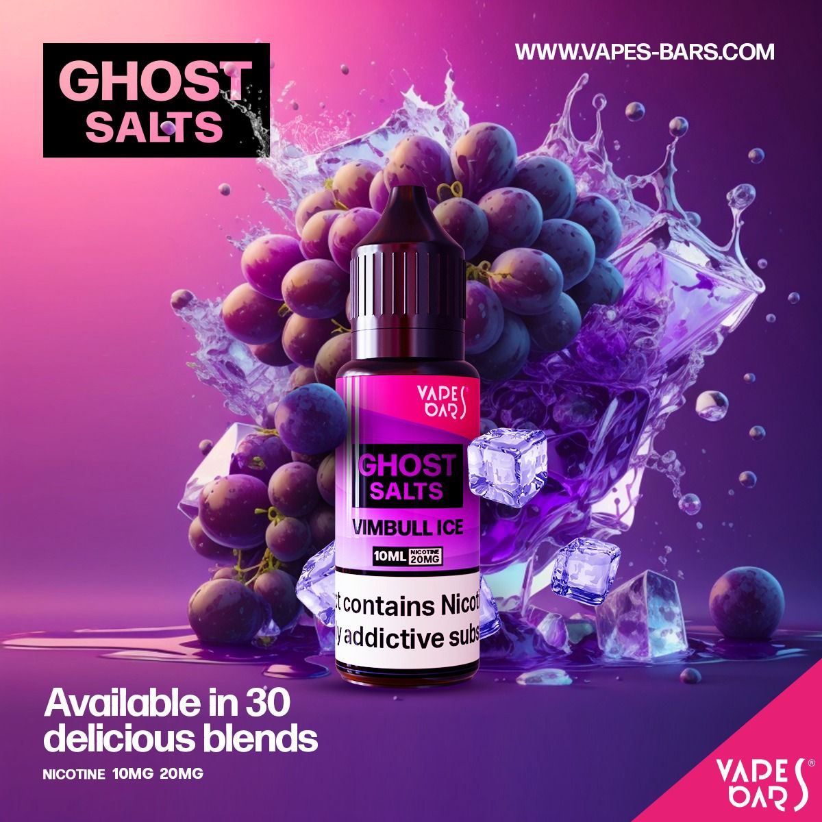 Buy Bulk GHOST 3500 Nic Salts 10ml - Box of 10 - Vape Wholesale Mcr