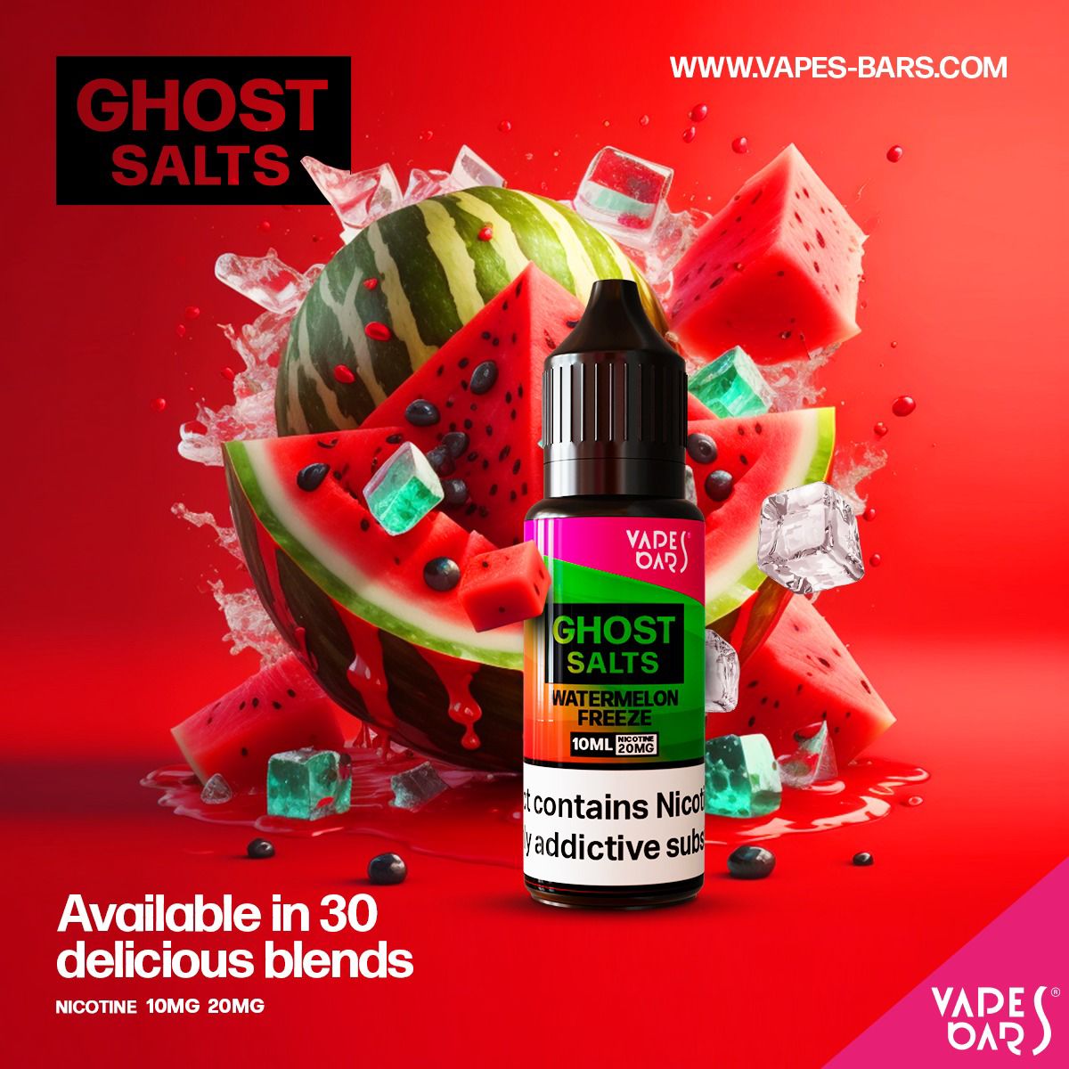 Buy Bulk GHOST 3500 Nic Salts 10ml - Box of 10 - Vape Wholesale Mcr