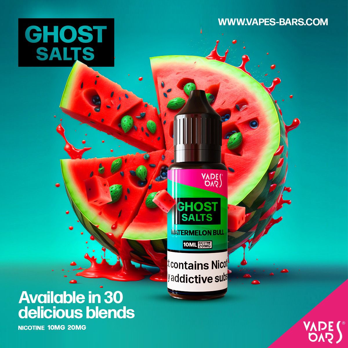 Buy Bulk GHOST 3500 Nic Salts 10ml - Box of 10 - Vape Wholesale Mcr