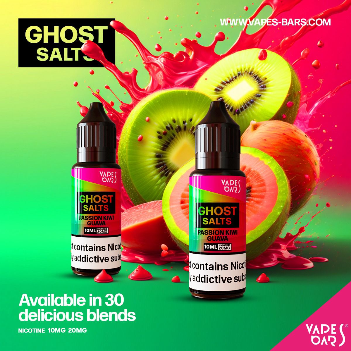 Buy Bulk GHOST 3500 Nic Salts 10ml - Box of 10 - Vape Wholesale Mcr