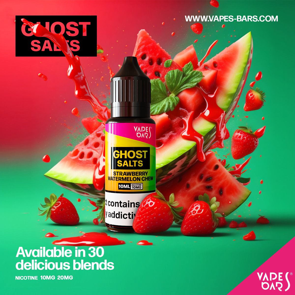 Buy Bulk GHOST 3500 Nic Salts 10ml - Box of 10 - Vape Wholesale Mcr