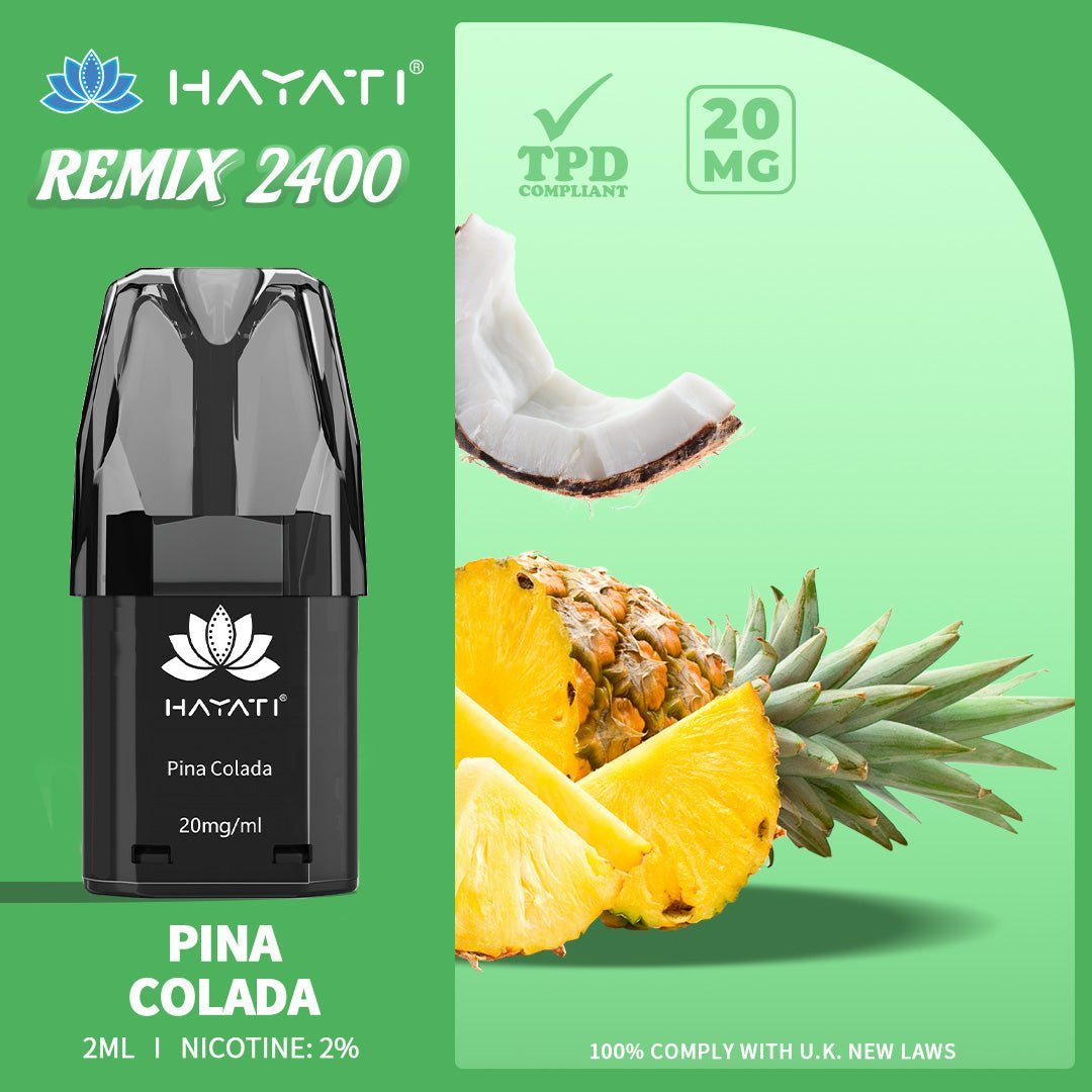 Buy Bulk Hayati Remix 2400 Puffs Replacement Pods - Vape Wholesale Mcr