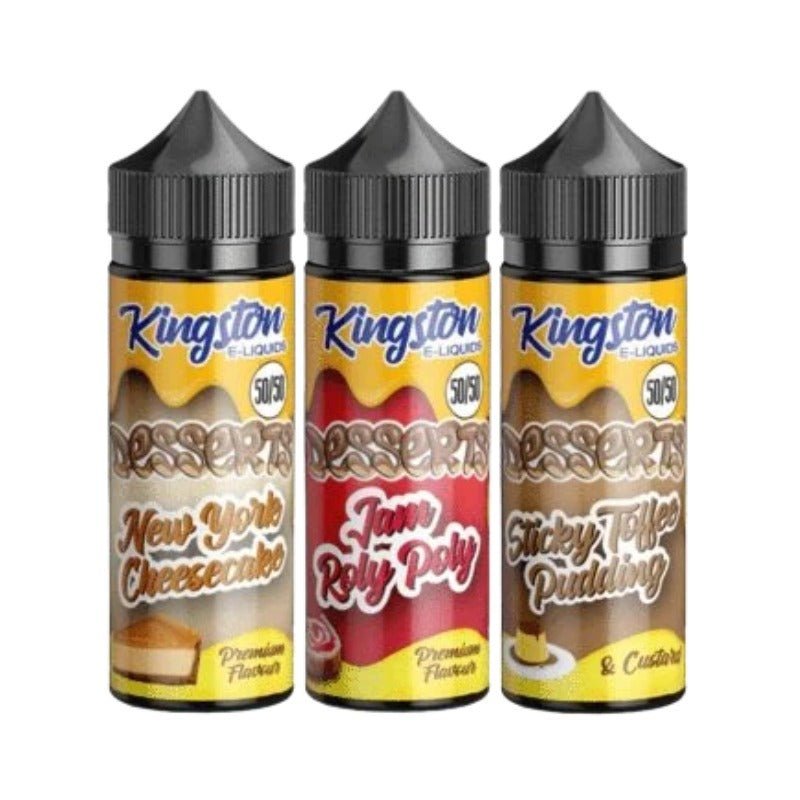 Buy Bulk Kingston 50/50 Desserts 100ML Shortfill - Vape Wholesale Mcr