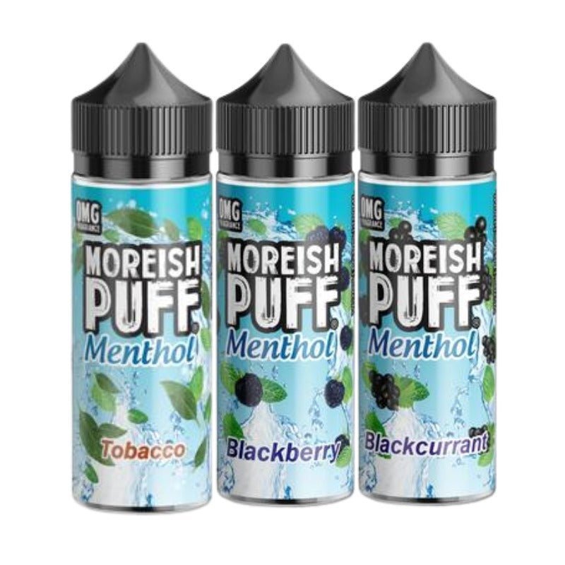 Buy Bulk Moreish Puff Menthol 100ML Shortfill - Vape Wholesale Mcr