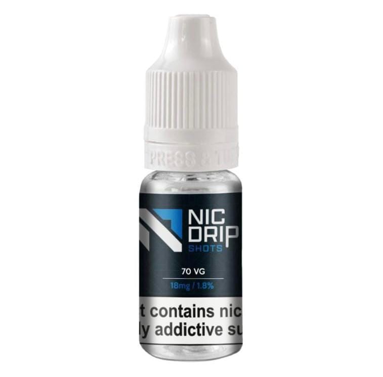 Buy Bulk NIC DRIP - 70VG - 18MG - NICOTINE SHOT Box Of 25 - Vape Wholesale Mcr