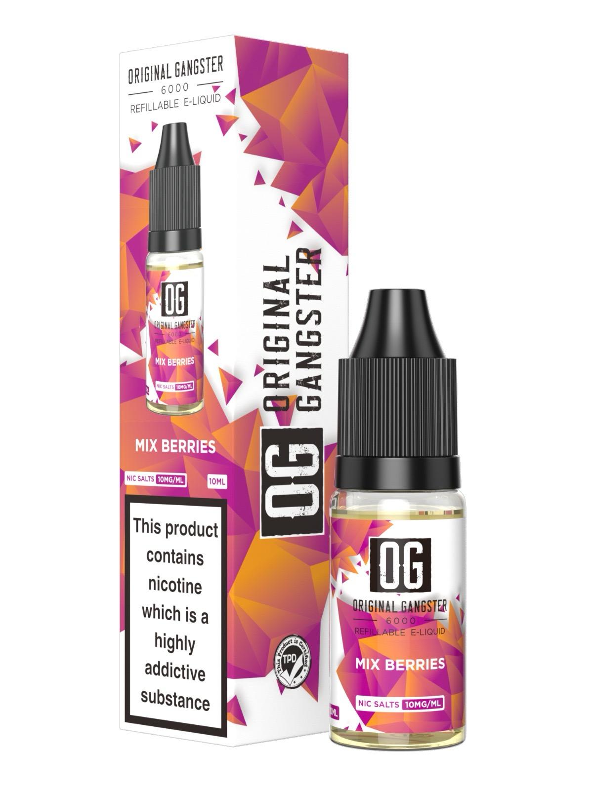 Buy Bulk OG Original Gangster 6000 Salt 10ml ( Box of 10 ) - Vape Wholesale Mcr