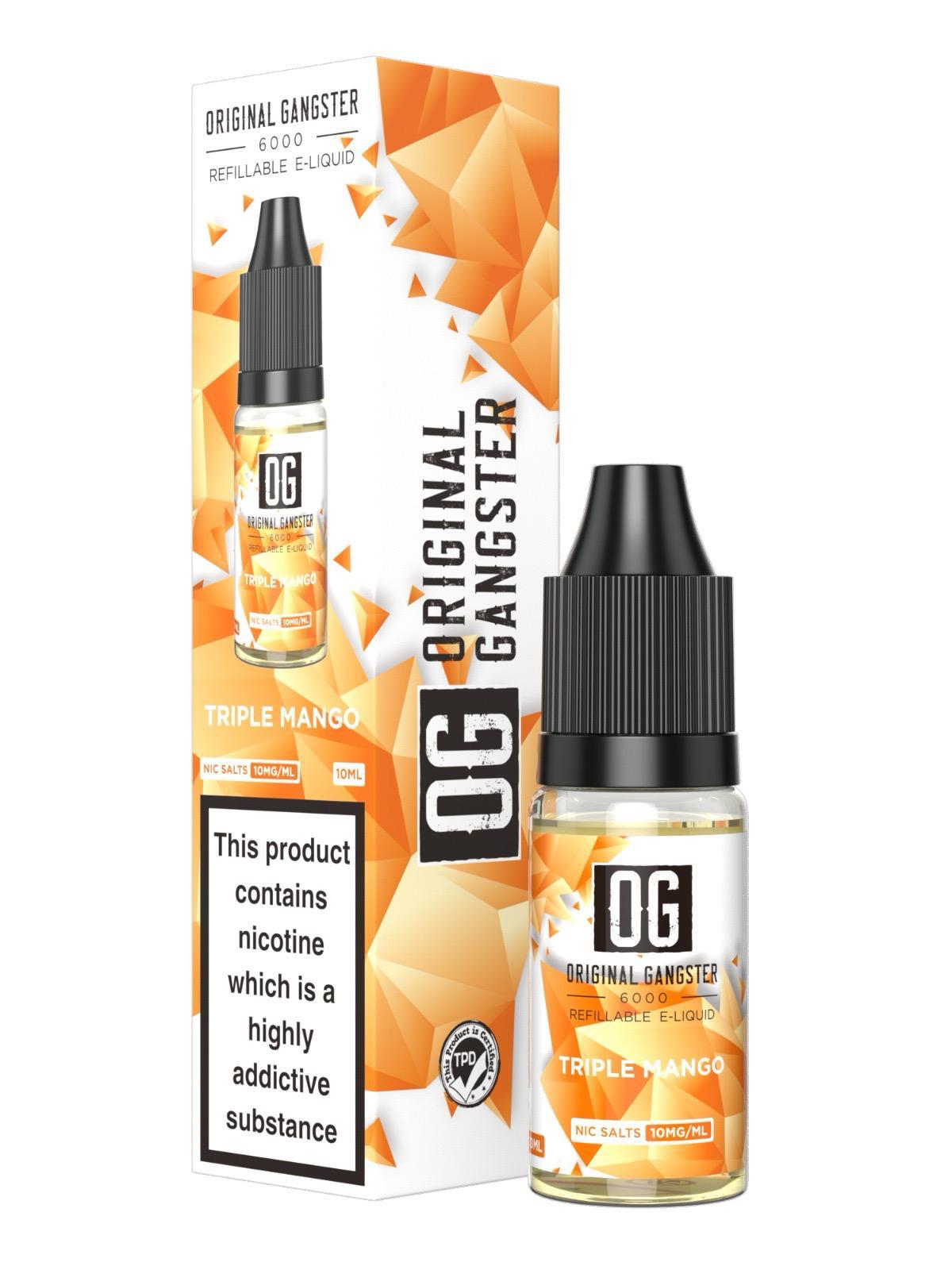Buy Bulk OG Original Gangster 6000 Salt 10ml ( Box of 10 ) - Vape Wholesale Mcr