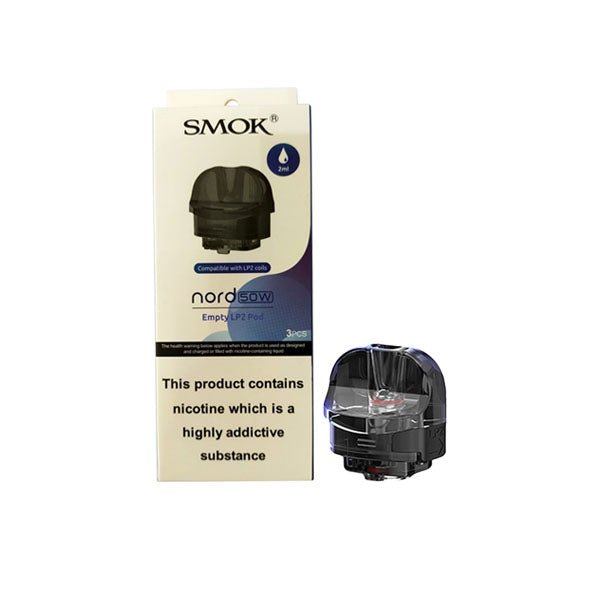 Buy Bulk Smok Nord 50W Empty LP2 Pod 2ML - Pack of 3 - Vape Wholesale Mcr