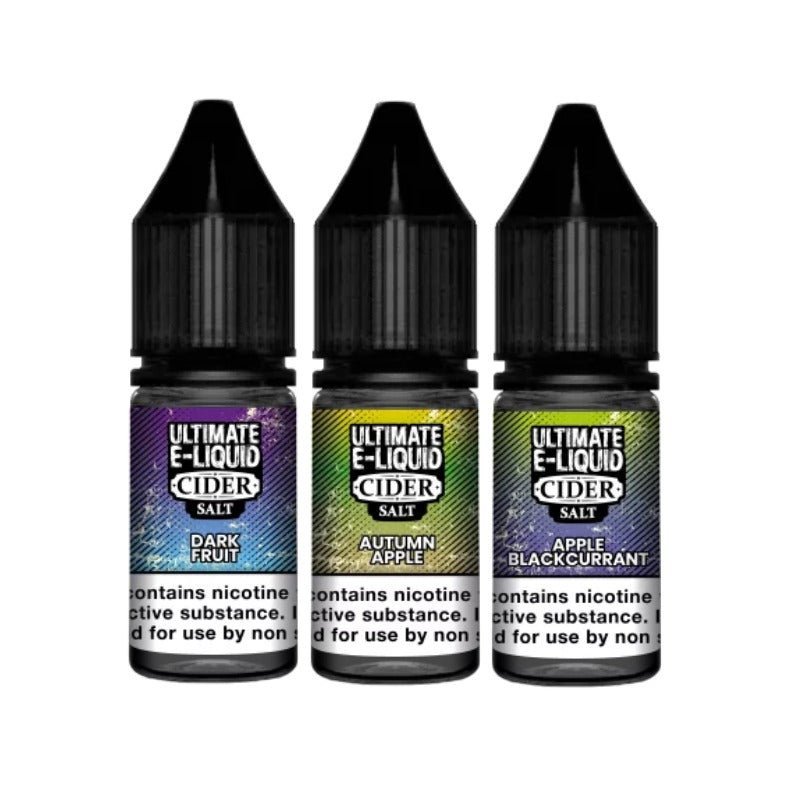 Buy Bulk Ultimate E - Liquid Cider 10ML Nic Salt (Pack of 10) - Vape Wholesale Mcr