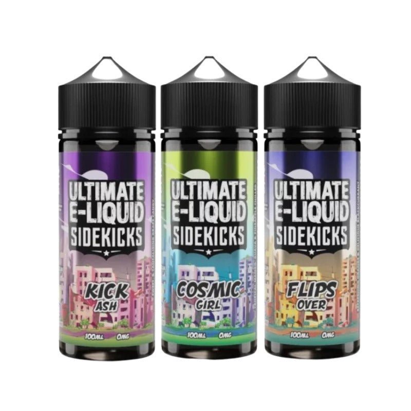 Buy Bulk Ultimate E - Liquid Sidekicks 100ML Shortfill - Vape Wholesale Mcr