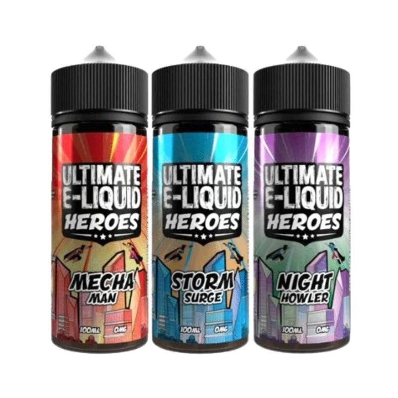 Buy Bulk Ultimate Puff Heroes 100ML Shortfill - Vape Wholesale Mcr