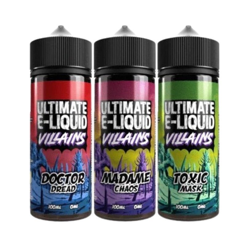 Buy Bulk Ultimate Puff Villains 100ML Shortfill - Vape Wholesale Mcr