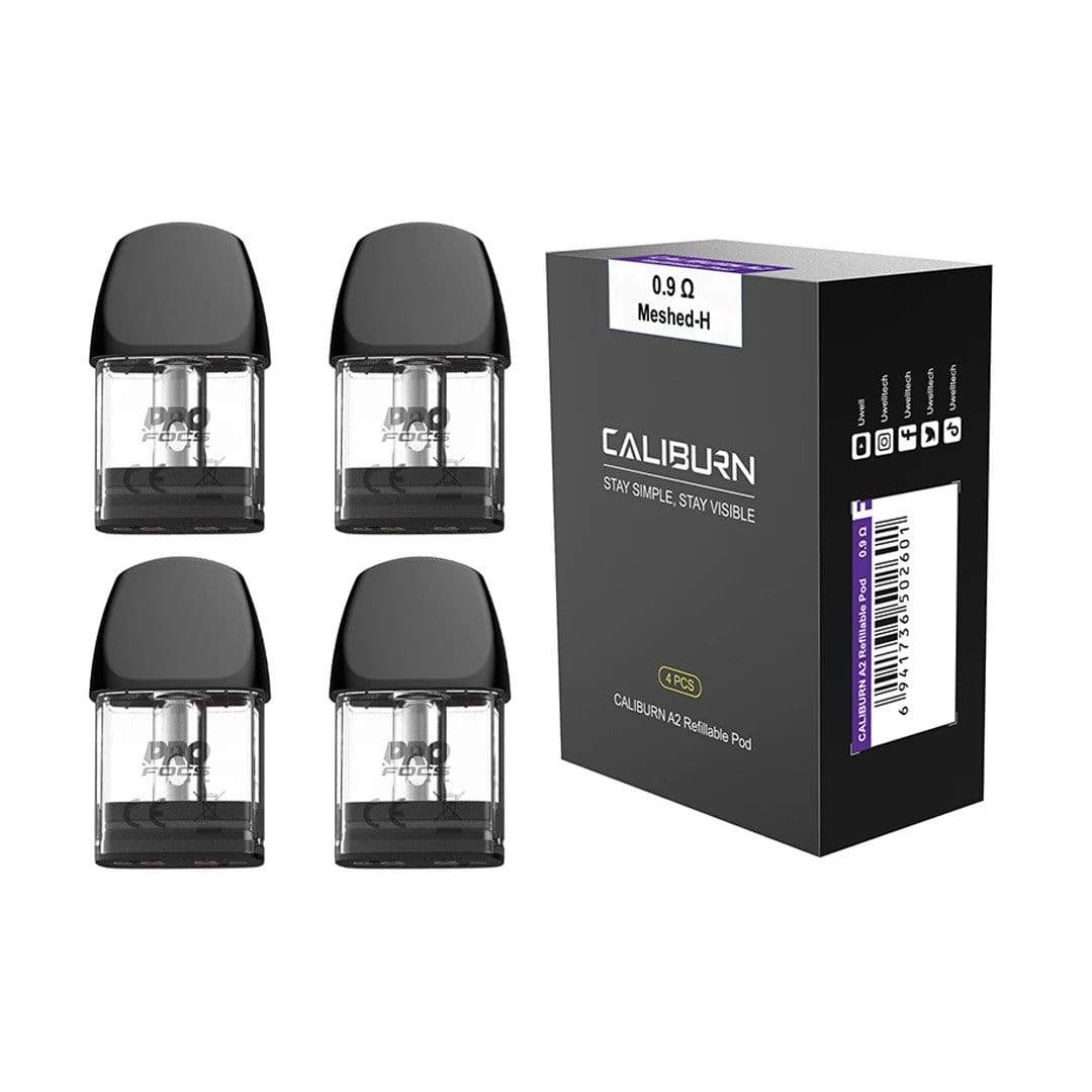Buy Bulk Uwell Caliburn A2 Replacement Pod - 4Pack - Vape Wholesale Mcr