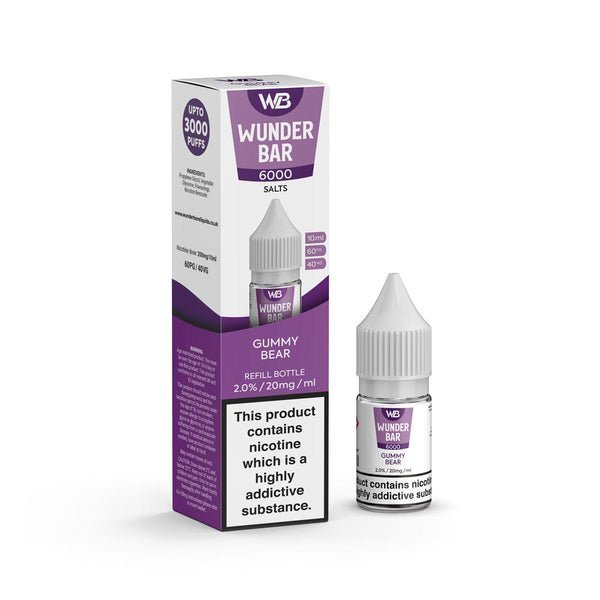 Buy Bulk Wundar Bar 6000 Nic Salt 10ml - Box Of 10 - Vape Wholesale Mcr