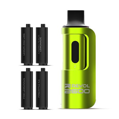 Buy Bulk 4 in 1 Revol 2600 Puffs Disposable Vape Pod Kit Box of 5 - Vape Wholesale Mcr