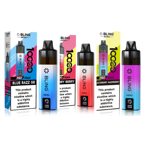 Crystal Bling Nero 10k Vape Kit Box of 5