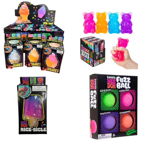 NeeDoh Stress Free Squishy Toy - Pack of 12
