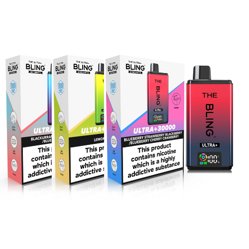 The Bling Ultra Plus 30k Prefilled Vape Pod Kit Box of 5