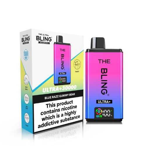 The Bling Ultra Plus 30k Prefilled Vape Pod Kit Box of 5